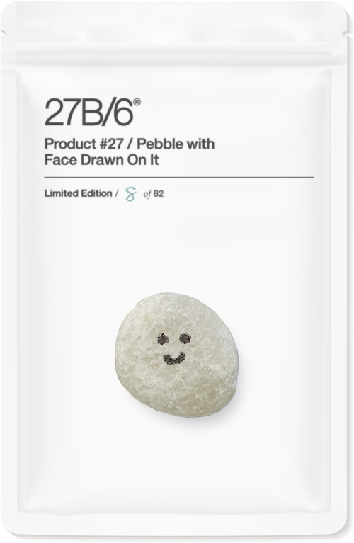 Product #27 Pebble With Face Drawn On It