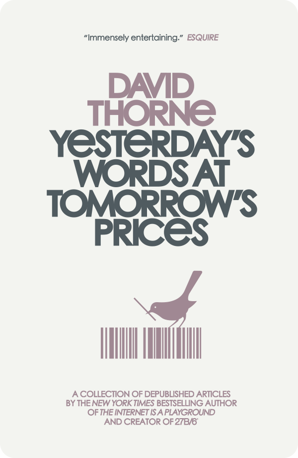Yesterday's Words at Tomorrow's Prices by David Thorne